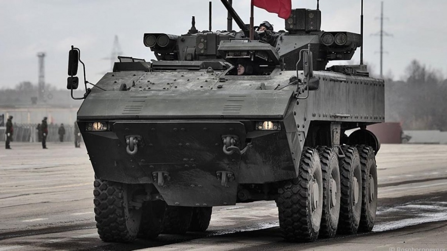 Nga tung xe thiết giáp chở quân Bumerang tối tân nhất vào chiến trường Ukraine