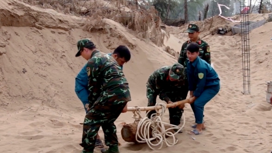 Xử lý an toàn quả bom nặng hơn 150kg còn nguyên ngòi nổ