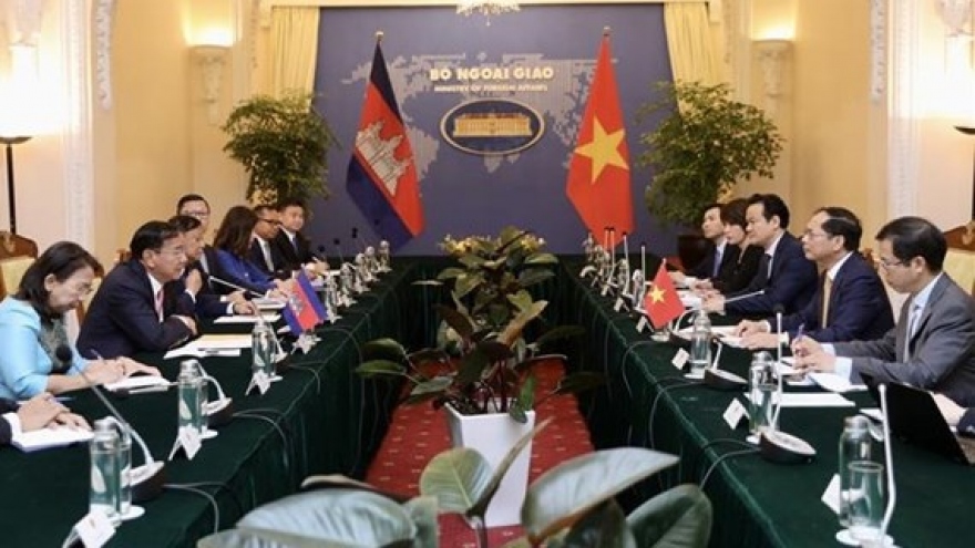 Vietnamese and Cambodian foreign ministers hold talks