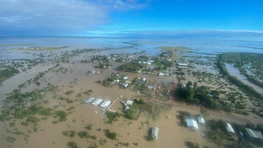 Diện tích lớn tại Australia đang bị lụt nghiêm trọng