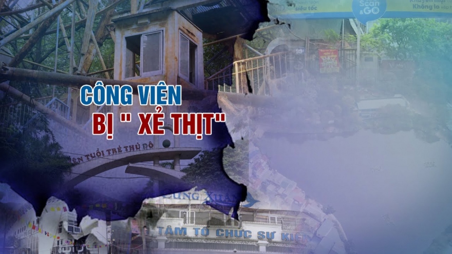 Công viên bị “xẻ thịt”