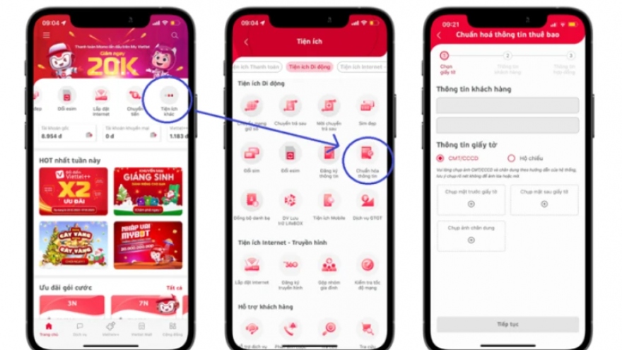 Chi tiết cách cập nhật thông tin thuê bao di động để không bị khóa sim sau 31/3