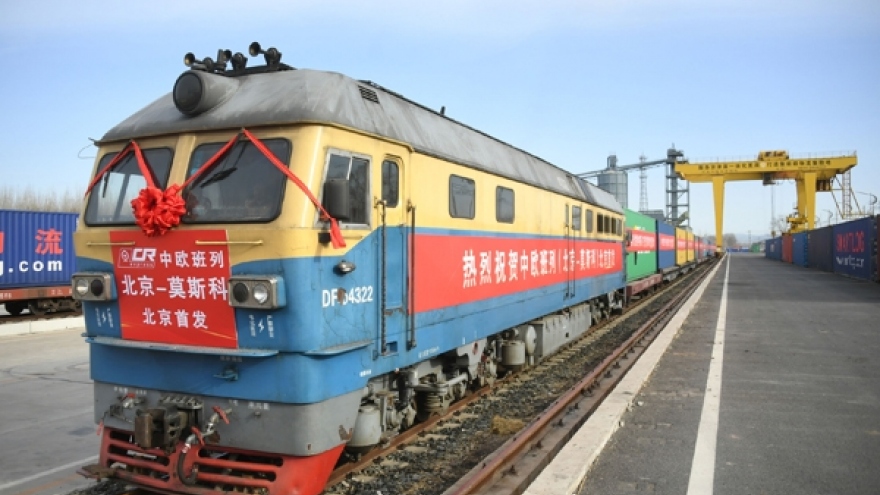 Chuyến tàu chở hàng Trung Quốc-châu Âu đầu tiên của Bắc Kinh khởi hành tới Moscow