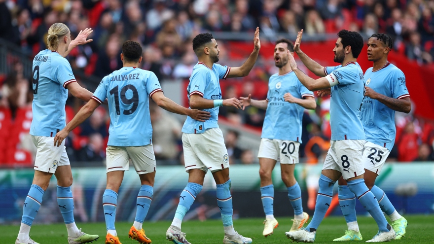 Kết quả bán kết FA Cup 23/4: Thắng dễ Sheffield United, Man City hẹn MU ở chung kết