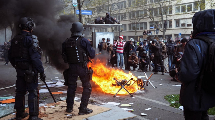 Pháp tiếp tục rối loạn trong Ngày biểu tình thứ 11 phản đối cải cách hưu trí