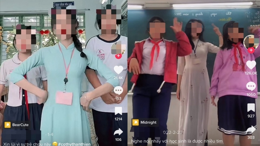 Giáo viên “nghiện” quay clip học sinh đăng lên Tiktok coi chừng phạm luật