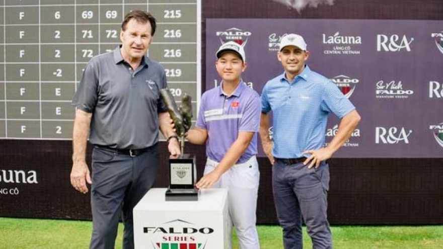 First Vietnamese to win Faldo Series Asia Grand Final Golf Championship