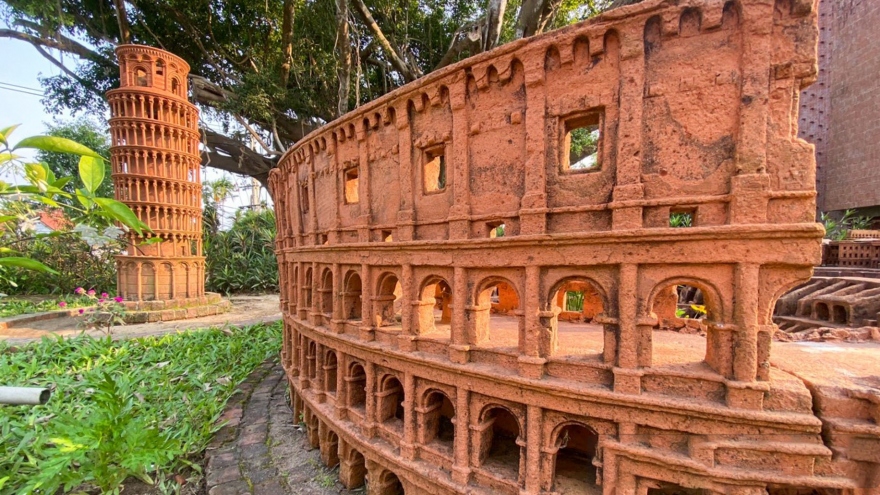 Terracotta park in Hoi An features mini famous landmarks