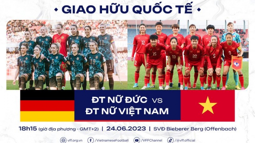 Chốt ngày ĐT nữ Việt Nam chạm trán đội bóng 2 lần vô địch World Cup