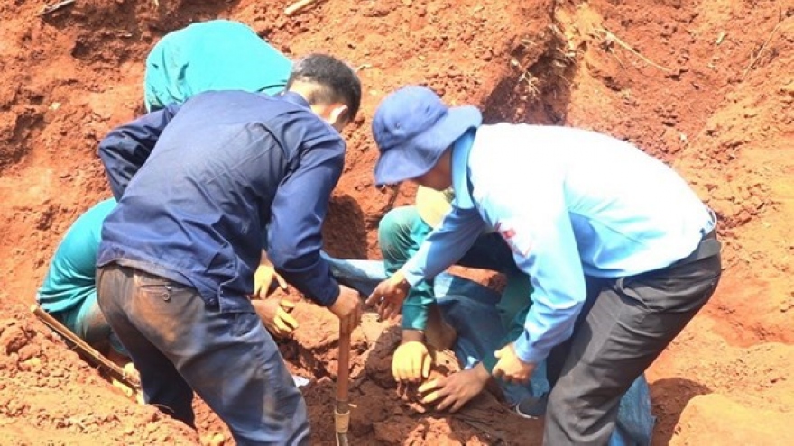 Remains of 20 fallen soldiers found in a hamlet in Binh Phuoc