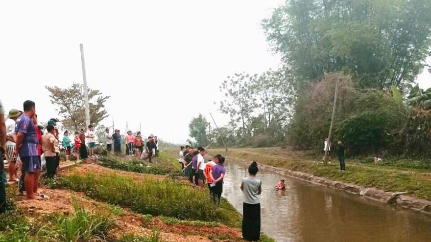 Hai trẻ nhỏ đuối nước tại kênh Đại thủy nông Nậm Rốm