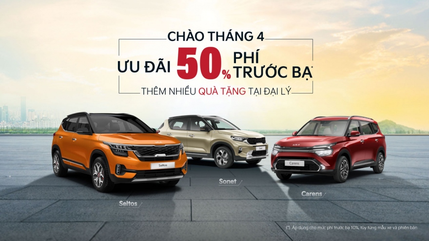 KIA ưu đãi 100% phí trước bạ cùng nhiều ưu đãi hấp dẫn trong tháng 4/2023