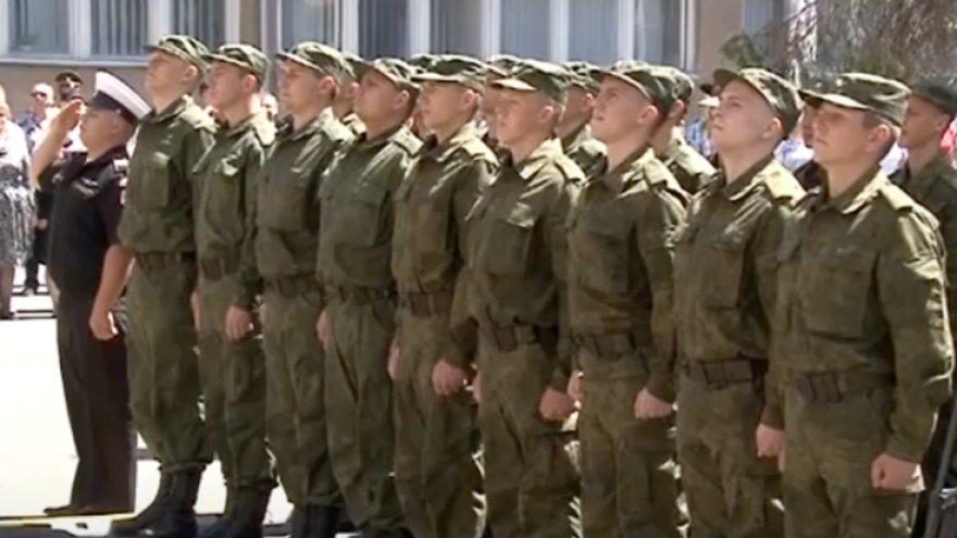 Tân binh Nga tại Crimea lên đường thực hiện nghĩa vụ quân sự