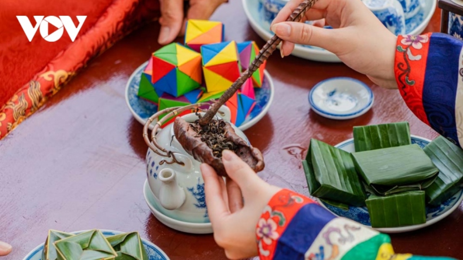 Discovering cornflower blossoming season in Hue Citadel and sampling lotus tea