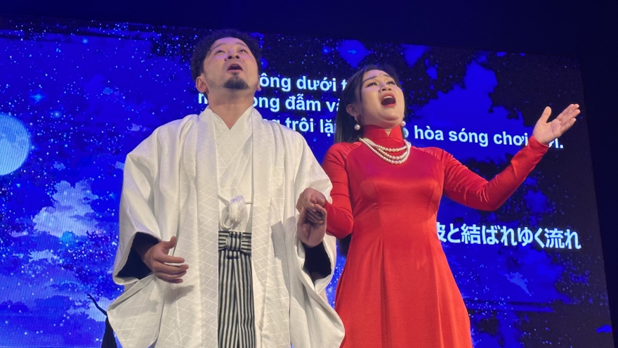 Nghệ sĩ Nhật Bản gây bất ngờ khi hát tiếng Việt trong vở opera “Công nữ Anio”