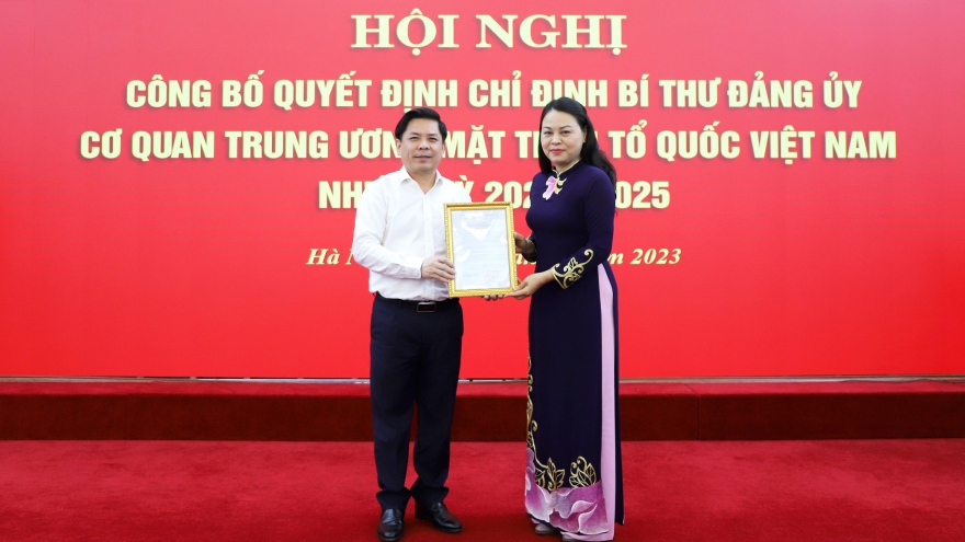 Bà Nguyễn Thị Thu Hà giữ chức Bí thư Đảng ủy cơ quan Trung ương MTTQ Việt Nam