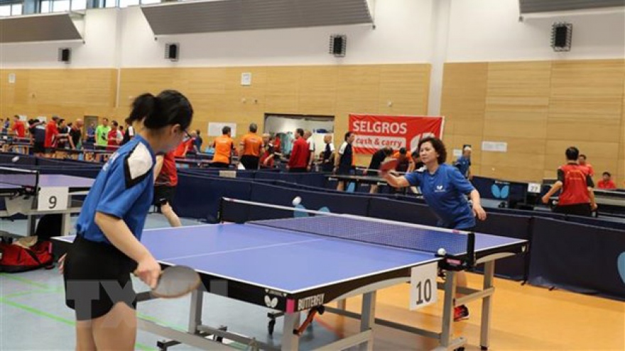 Friendship table-tennis tournament connects Vietnamese nationals in Europe
