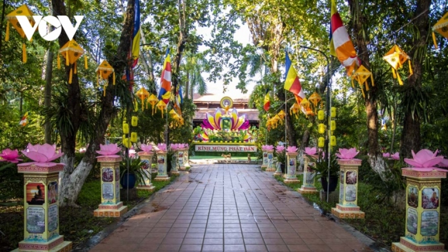 Hue pagodas decorated for Lord Buddha’s birthday celebration