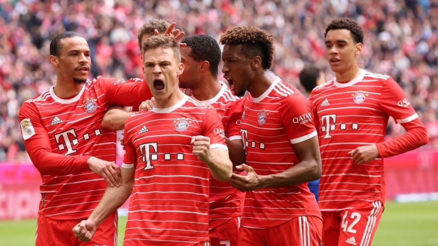Kết quả bóng đá 13/5: Đại thắng 6 sao, Bayern tiến sát ngôi vương Bundesliga