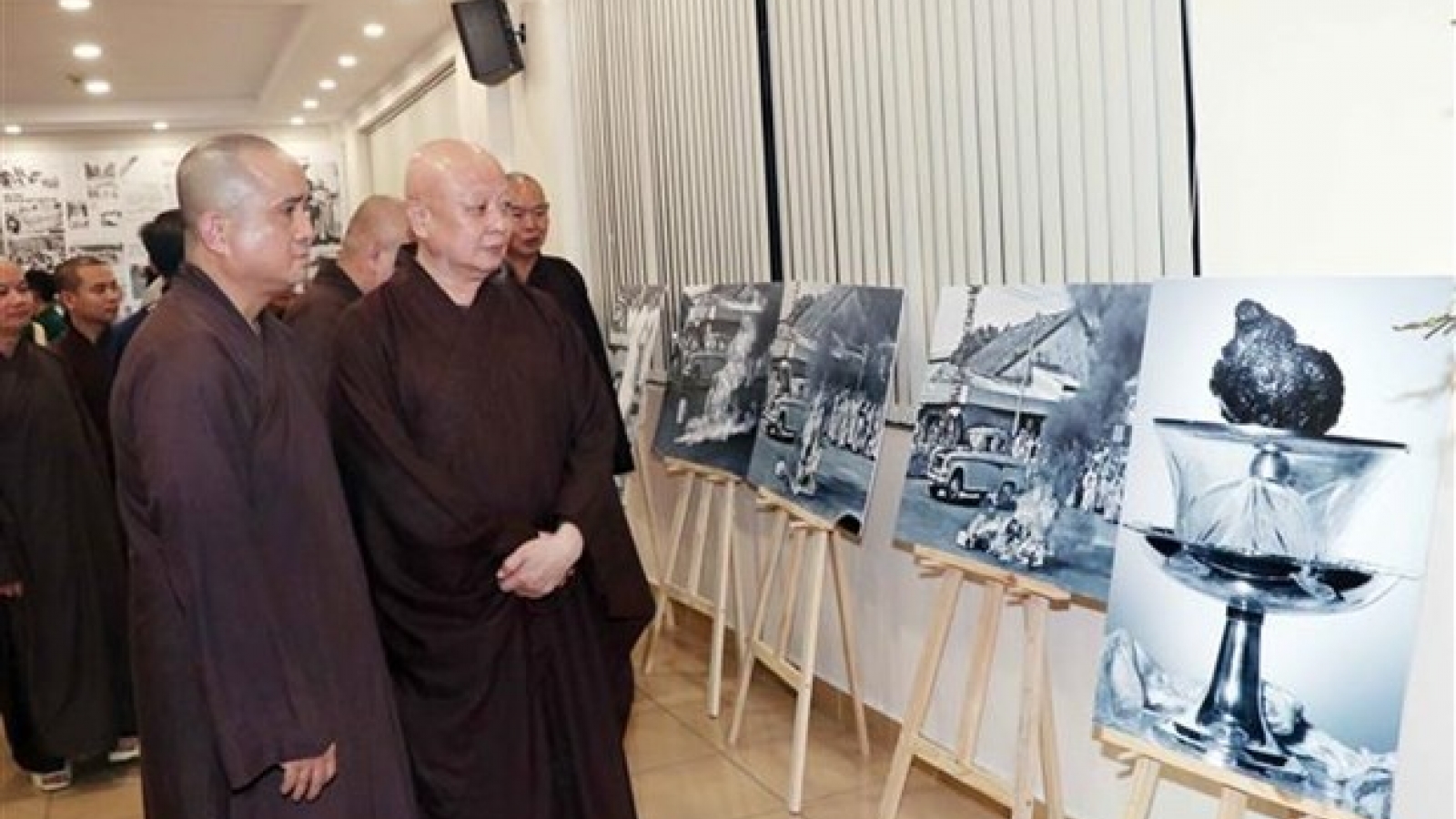 Exhibition showcases press materials on Buddhism