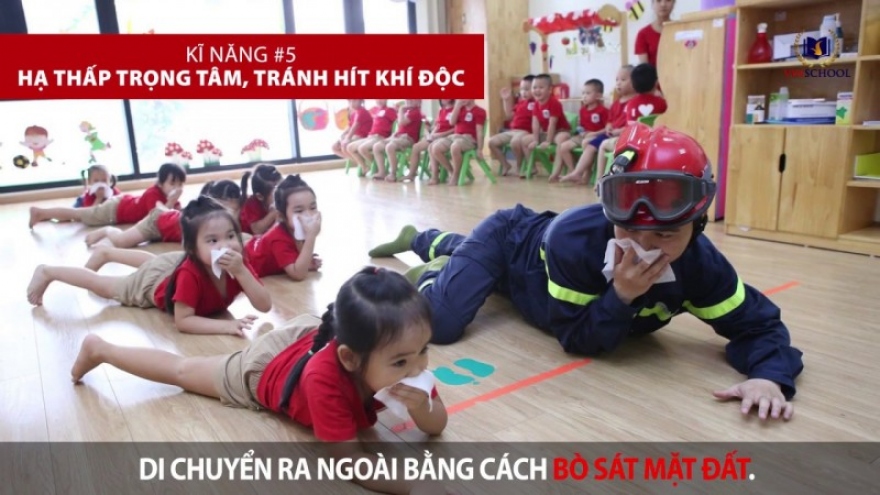 Hãy dạy trẻ biết phải làm gì khi xảy ra cháy