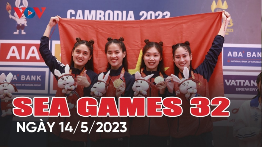 Bản tin SEA Games 32 ngày 14/5: Đoàn Thể thao Việt Nam vượt mốc 100 HCV