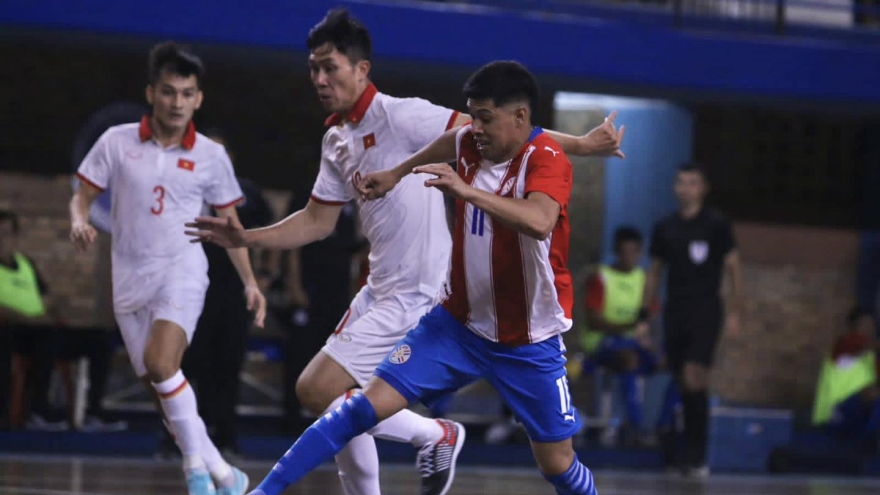 ĐT Futsal Việt Nam có trận hòa khó tin trước ĐT Futsal Paraguay