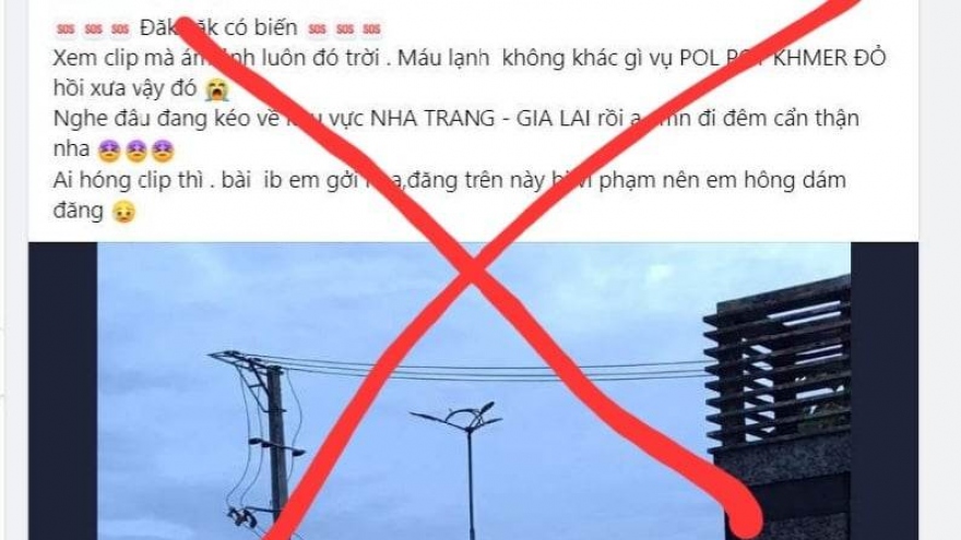 Xử phạt 1 phụ nữ ở Gia Lai vì đăng nội dung bịa đặt về vụ việc ở Cư Kuin, Đắk Lắk