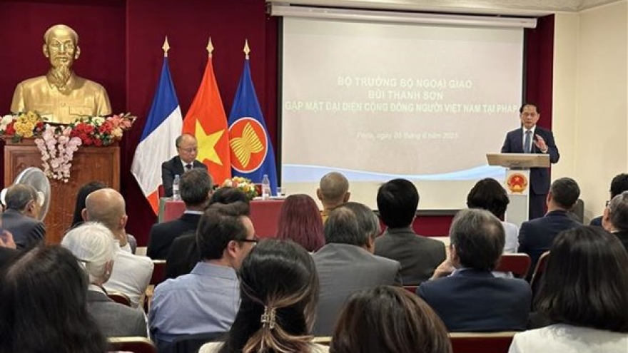 FM Son applauds contributions by Vietnamese community in France