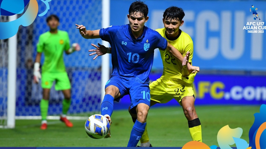 Bảng xếp hạng U17 châu Á 2023 mới nhất: U17 Thái Lan giành vé vào tứ kết