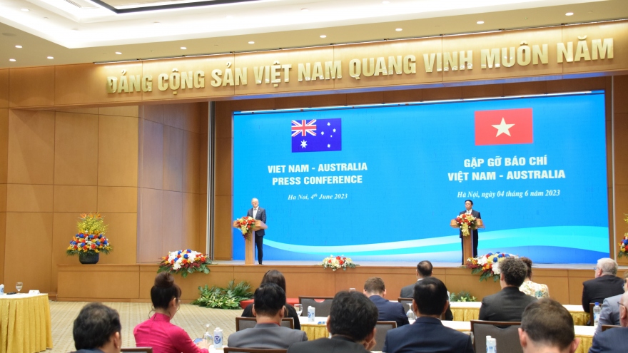 Thủ tướng Phạm Minh Chính và Thủ tướng Australia gặp gỡ báo chí