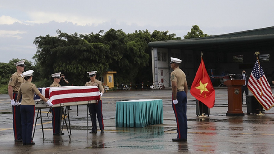 Tổ chức bàn giao hài cốt quân nhân Hoa Kỳ mất tích trong chiến tranh Việt Nam