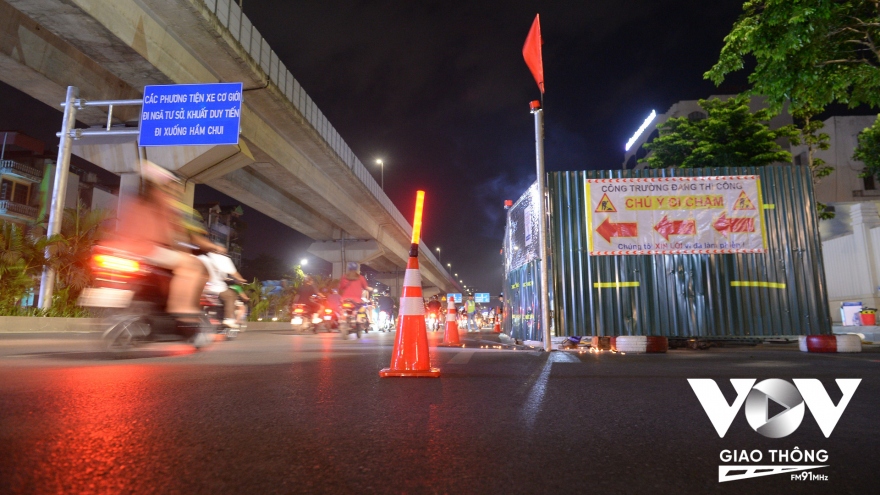 Hà Nội: Rào đường Nguyễn Trãi trong đêm