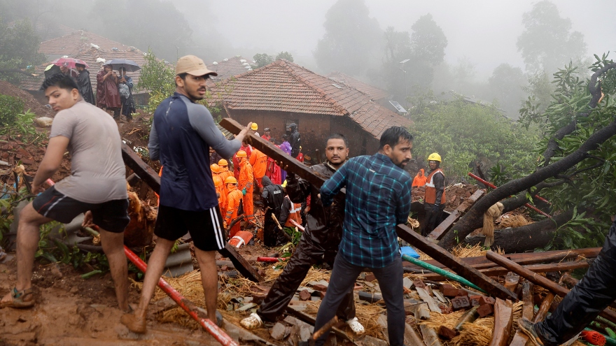 Ít nhất 22 người thiệt mạng trong vụ lở đất ở Ấn Độ