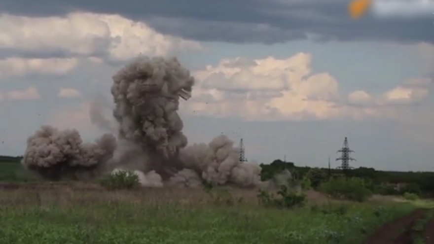 Nga cho nổ tung một kho vũ khí của Ukraine ở Lugansk