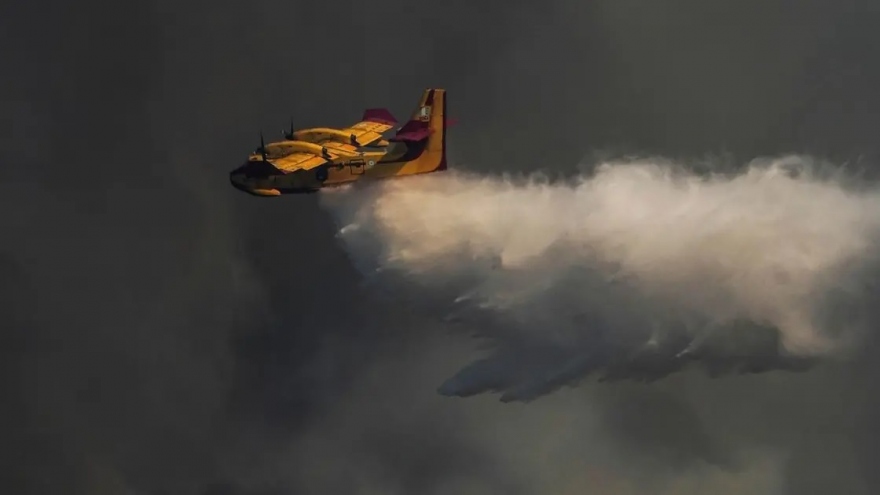 Cháy rừng Hy Lạp: Máy bay cứu hỏa gặp sự cố, hai phi công thiệt mạng