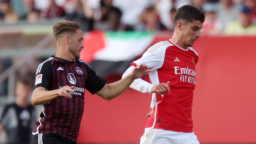 Arsenal đánh rơi chiến thắng trong trận ra mắt Kai Havertz