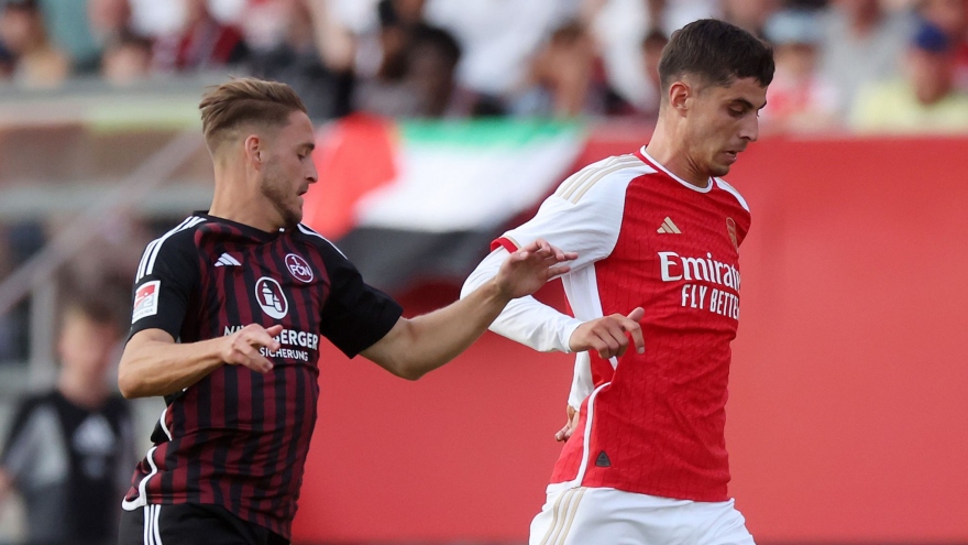 Arsenal đánh rơi chiến thắng trong trận ra mắt Kai Havertz
