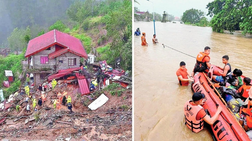 Nhiều nước tăng cường hỗ trợ người dân Philippines bị ảnh hưởng của bão Doksuri