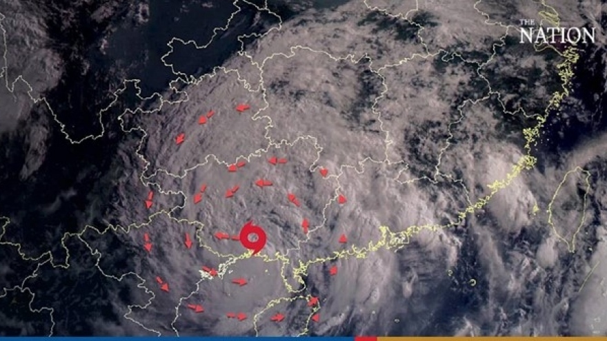 Thái Lan dự báo có mưa rất to do ảnh hưởng của bão Talim