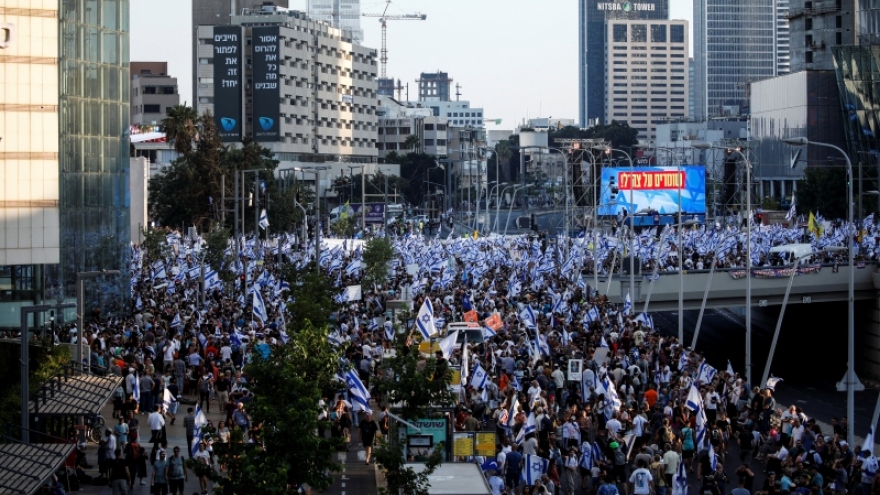 Israel trước giờ Quốc hội bỏ phiếu thông qua dự luật cải cách tư pháp