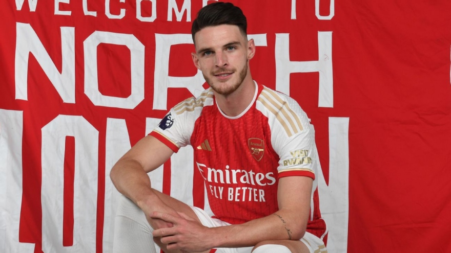 Declan Rice muốn vô địch Ngoại hạng Anh và Champions League cùng Arsenal