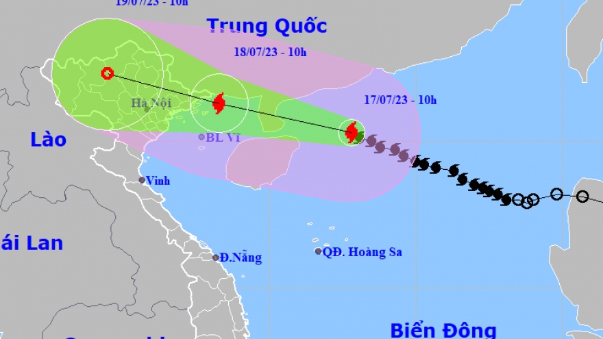 Bão số 1 giật cấp 15 tiến sát vùng biển Quảng Ninh, Hải Phòng