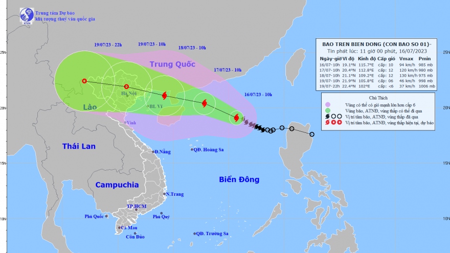 Bão số 1 có thể là cơn bão mạnh ảnh hưởng đến Bắc Bộ
