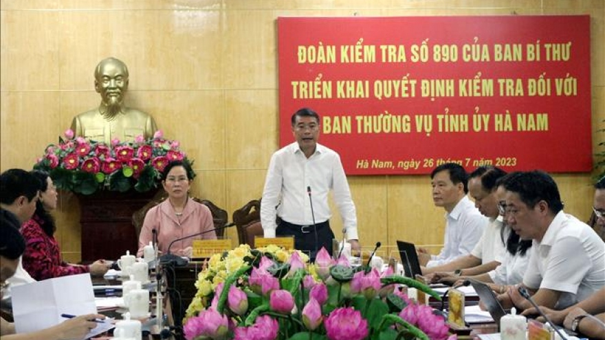 Triển khai Quyết định kiểm tra của Ban Bí thư đối với Ban Thường vụ Tỉnh ủy Hà Nam