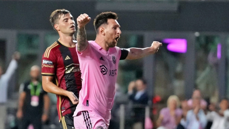 Messi ghi cú đúp, Inter Miami thắng đậm Atlanta Utd