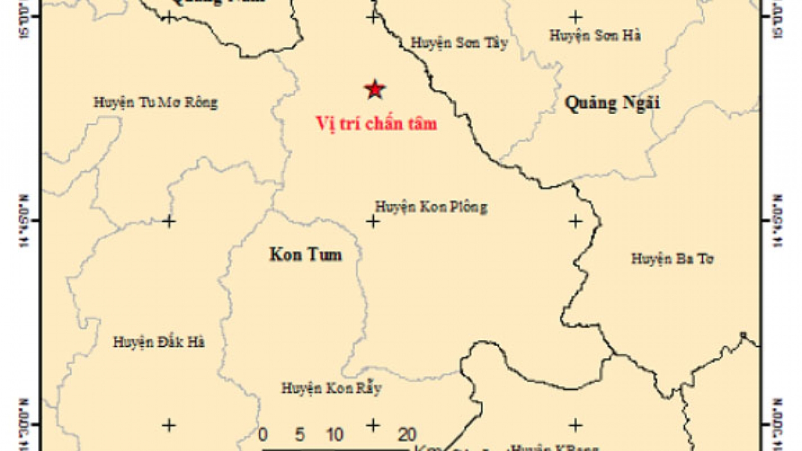 Kon Tum hit by consecutive earthquakes