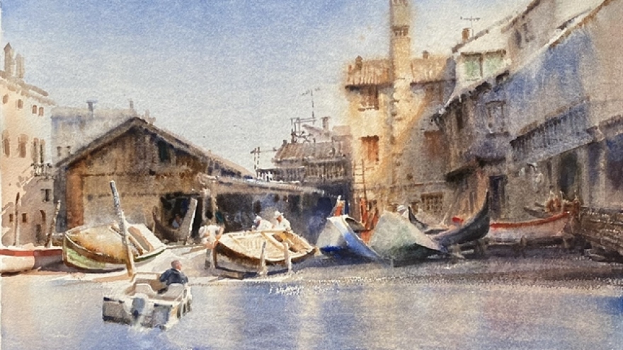 VN artists’ paintings highlight the beauty of Italy
