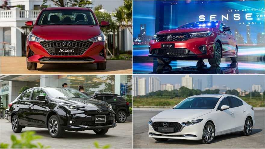 Top xe sedan bán chạy nhất nửa đầu năm 2023