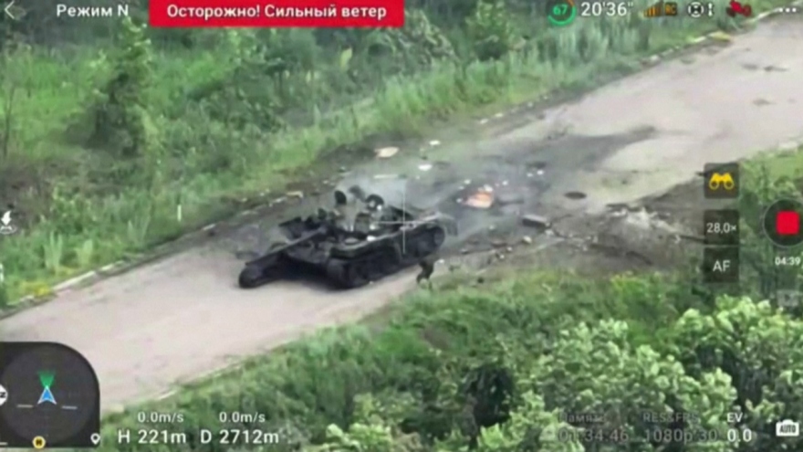 Ukraine tung video tấn công xe tăng Nga gần Bakhmut